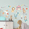 Papierdrachen Wandtattoos - 8 Bögen mit Wandstickern für Kinder - Kinderzimmer Dekoration - Wand Deko - Zirkus - 22 x 30 cm je Bogen - für Jungen und Mädchen - Set 3