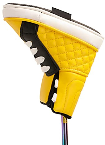 Edinber Cubierta de cabeza de putter de golf, fundas de golf para putter Club divertido zapato en forma de PU de cuero putter putter protector de club para todas las marcas Putter Clubs