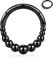 AROWRO Septum Schmuck Schwarz Septum Nasenringe 16G Daith Helix Ohrringe 16G Septum Nasenringe für Frauen Septum Hoop Daith Helix Rook Piercing Schmuck Chirurgenstahl Daith Knorpel Conch Schmuck 8mm
