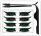 Lot de faux cils volumineux longs et volumineux