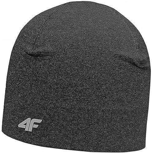 4F Unisex H4Z22-CAF003 Baskenmütze, Dark Grey Melange, S/M