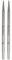 KnitPro K36174 Nadel Tipps, Edelstahl, Silber, 10cm, 3.75mm, 2 Count