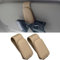 Anwlki Brillenhalt Brillenhalter für Auto Sonnenblende 2 Packungen Magnetisch Leder Sonnenbrillenhalter Auto Brillenhalterung Ticket-Karten-Clip (Beige)