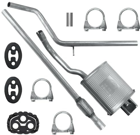 Schalldämpferset Auspuffanlage Auspuff für Fiat 500 1 I ab 2007 1.2