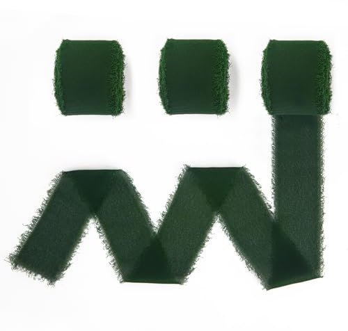 Nastro Chiffon Verde Nastro Verde 3 Rotoli 40 mm X 18 m Nastro per Regali Nastro Raso Verde Nastro Adesivo Verde Nastro Regalo Nastro per Regali Nastro in Chiffon Nastro Natale Nastro Girotorta
