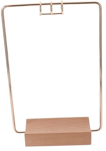 GRADENEVE 1 Set Desk Calendar Base Calendar Rack Office Desk Calendar Metal Calendar Holder Calendar Supplies Iron Desk Calendar Stand Desk Calendar Holder Flip Calendar Stand Wood
