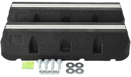 2PCS Schwingungsdämpfer Dämpfungssockel für Wärmepumpe Klimaanlage, Antivibrationsfüße Gummi Befestigungs-Set inkl Schrauben 450mm, Bodenkonsole Wasserdichter und Stoßdämpfender Aufstellbalken