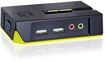 LEVELONE 2-Port USB VGA KVM Switch, audi