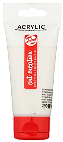 Talens Art Creation Acrylfarbe Tube - 75 ml Titanbuff dunkel 290 - Opake Farbe mit hoher Lichtbeständigkeit