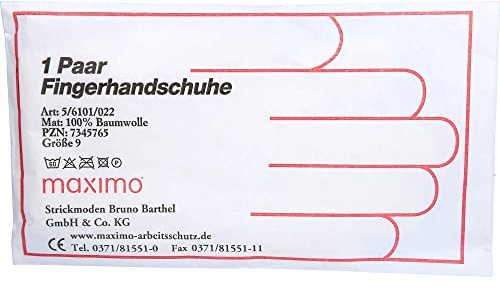 HANDSCHUHE Strick Baumwolle Gr. 9 dünn 2 St