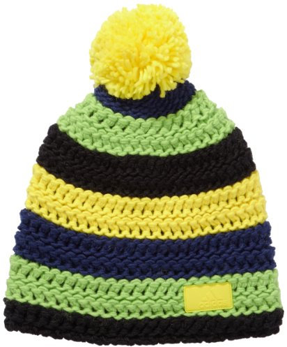 adidas Kinder Mütze Chrochet Beanie, Black/Ray Green F13, One size, G70552