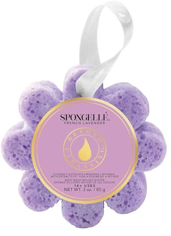 Spongellé Wild Flower Body Wash Infused Buffer, French Lavender