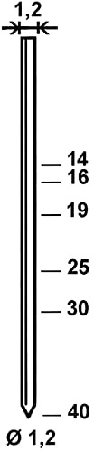 ALSAFIX Stifte GA 25 mm aus Stahldraht verzinkt (5000 St)