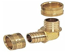 COMAP Raccord PER à glissement - Coude égal - Diamètre ⌀16x1,5 mm - Pexy pour Tubes PER - 4331