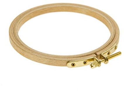 Rico Design Stickring 10,5 cm - Stickrahmen Ring aus Buchenholz 3-Fach verleimt - ideal für Kreuzstich & Stickereien - DIY Kunsthandwerk