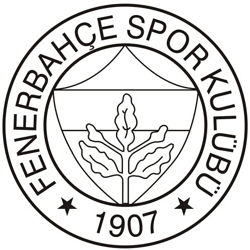 Alternatif Autoaufkleber Fenerbahce Logo Aziz Yildirim Kanarya Istanbul Türkei Türkiye Wandtattoo (Schwarz, S / 15 cm X 15 cm)