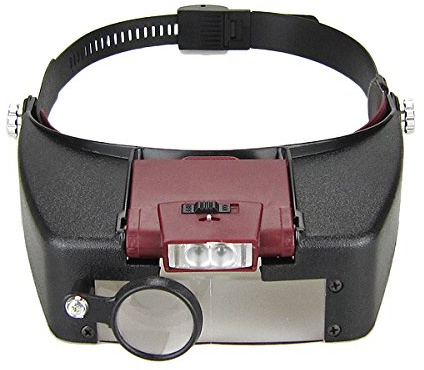 Earlywish Headset Head Visor Magnifier Loupe Jeweler Dental Lab Magnifying Microscope