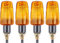 SFONIA 4pcs Motorrad Blinker Licht 12V Blinkerleuchten Motorrad Blinker Licht Wasserdicht Universal Scooter Quad Cruiser Off Road