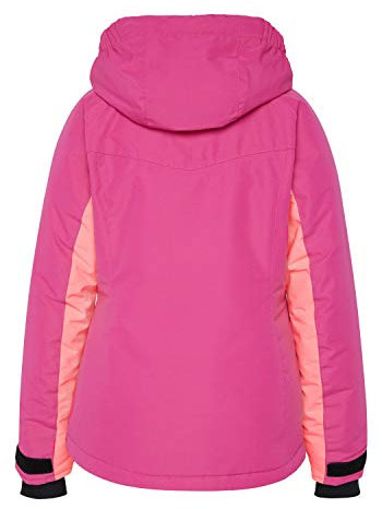 Chiemsee Skijacke wattiert mit Kontraststreifen 158/164 Magenta