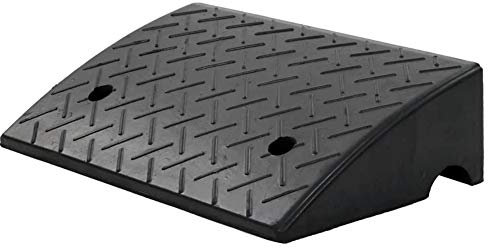 2 x Auffahrrampe aus Gummi, für Türschwelle, Sesselrampe, Rampe, für einfachen Zugang zu Autos, Rollstühlen, Kinderwagen 50 x 32,5 x 14 cm