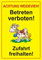 Schild: Achtung Weidevieh! Betreten verboten und Zufahrt freihalten! - 210x297mm beidseitiger Druck | Aluverbund