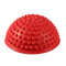 Halbrunder Massageball, Massage Yoga Bälle für Kinder und Erwachsene Halbrunder Balance Pod Fußfitness Gewölbte Stabilitäts Pods, Igel Stil Balance Pod Halbball Physical Fitness Balance Trainer (rot)