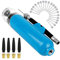 KissDate Ball Pump, Dual Action Ball Air Pump with 20 Needles and 4 Spare Nozzle Adapter for Soccer, Football, Basketball, Volleyballs, Yoga Ball, Balloon and Bike (Blue)