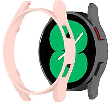 BoLuo Custodia per Galaxy Watch 4 40mm,Morbida TPU Protettivo PC Cover Copertura Resistente Cover,Protettiva Smart Watch Shell Case Pounch per Samsung Galaxy Watch 4 40mm SM-R860 Watch (rosa)