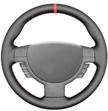 MEWANT Lenkradbezug für Opel Corsa C/Combo C Lenkradhülle aus Kunstleder Mikrofaser Leder per Hand Nähen