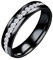 PAURO Damen & Herren Stapelring Set aus Edelstahl mit Ehering Schmuck aus Zirkonia Schwarze Größe 70 (22.3)