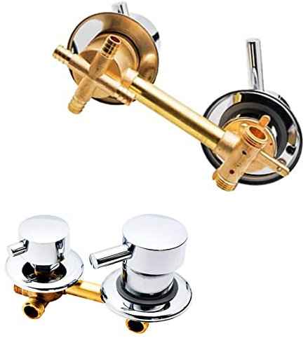 2/3/4/5 Vie Rubinetti Per Doccia In Ottone,Miscelatore Valvola Cabina Doccia,Miscelatore Valvola Con Elemento Filtrante In Ceramica,Interasse 10/12,5/14,5Cm,G1/2 Intubation 4way-10cm