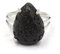 ARTQ Steinring Natürliche Lavasteine ​​Ring Tropfenring Verstellbarer Öffnungsring Zierlich Modisch Einfache Klassische Ringe Frauen Muttertagsgeschenke Schmuck Für Frau Freundin Mutter
