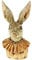 itsisa Dekofigur Büste Hase Heinzilein H: 22,5 cm - Frühlingsdeko, Kartenhalter, Deko Hase, Osterdeko, Osterhase, Ostern