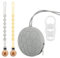 Babywnoss - 2 Catenella Portaciuccio in Silicone - 1 porta ciuccio - 4 adattatori (Grigio, Senza sacchetto regalo)