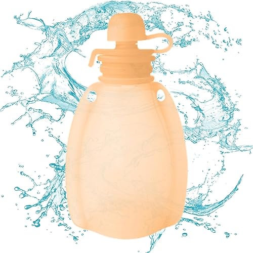 Nupaque Wiederverwendbare Püree-Beutel aus Silikon – wiederverwendbare Quetschbeutel für Kinder, Silikon-Quetschbeutel, Lebensmittelaufbewahrung, Kleinkinder, Kinder, Quetschbeutel für Kinder