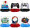 6 Stück Videospiel Tischdeko Game On Tischdeko Geburtstag Steuerungen GamePad Tischdeko Wabe Dekorationen für Spiel Thema Baby Dusche Kinder Jungen Mädchen Geburtstag Party Tischdekorationen Zubehör