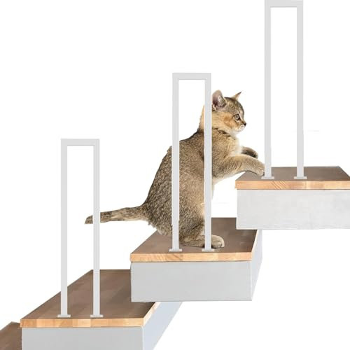 Rampe Escalier, Main Courante Pour Escalier, Garde Corps Pour Escalier, Balustrade ExtéRieure, Rampe Escalier IntéRieur Pour Balustrade, Jardin, Balcon, IntéRieur Et ExtéRieur (85cm, Blanc U)