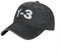 VIDOJI Baseballkappe Vintage Y3 Baseballkappe Unisex-Stil Distressed Washed Snapback-Mütze Outdoor-Workouts Verstellbare Passform Caps Hut