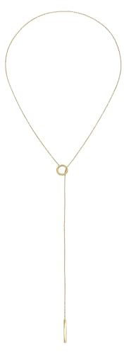 Breil, Flow Collection, Damenhalskette mit Anhänger aus Edelstahl, Bilux-Finish, Verschluss mit Ring, Verstellbare Länge 70 cm, Geschenkideen für Frauen