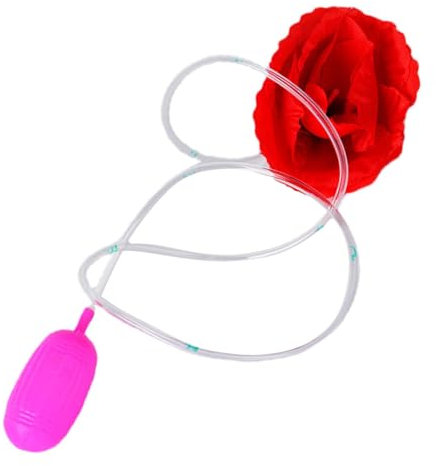 Hugsweet Spritzen Blume Mit Wasserspritze Clown Blumen Trick Spielzeug Flower Trick Toy,Streich Blumen Tricky Spielzeug,Feiertags-Blumen-Streichspielzeug,Spritzblume Clown Rose Wasser Squirter