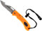 ‎Cressi Chaku Knife Orange, Coltello Subacqueo con Doppia Seghettata e Liscia Unisex Adulto, Arancio/Lama Inox, Unica