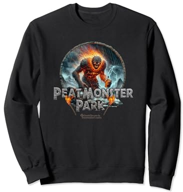 Whisky Design Peat Monster Park Monster with Bottle Whisky Sweatshirt