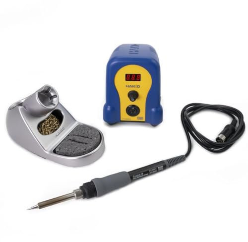 Hakko FX888DX-010BY - Digital Soldering Station with Rotary Encoder (Blue/Yellow Housing)