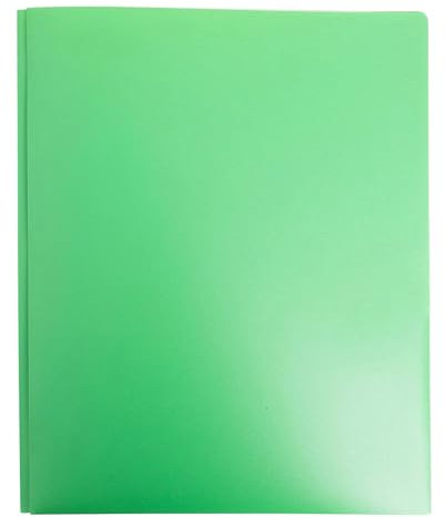 Original DINOR Wolkenmarmor-Recycling PP-Color Kunststoff-Ordner. DIN A4 Ringordner Vegan Aktenordner Briefordner Büroordner Plastikordner Schlitzordner 7 Farben zur Auswahl (Green)