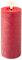Lumineo Batteriebetriebene rote 19,1 cm Wachskerze, realistische warmweiße Flamme, 6-Stunden-Timer, 2 AAA-Batterien (nicht im Lieferumfang enthalten)