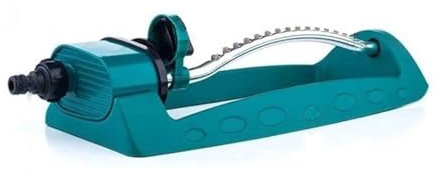 Toplionace Aspersor giratorio automático de 360° para paisajismo de huertos y riego agrícola. Rango de pulverización 8-10 m, ajustable