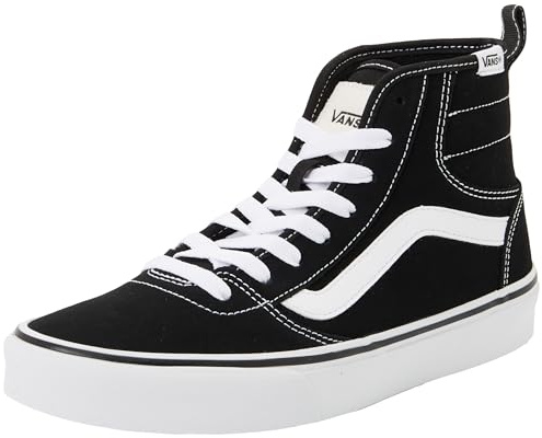 Vans Ashwood Hi Decon Sneaker da donna, nero/bianco, 38, Nero e bianco, 38 EU