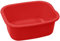 simpa 11L Multi-Purpose Red Plastic Rectangular Household Cleaning Bowl for Washing Up, Window Cleaning, Car Valeting and Multi Room Spot Cleaning Tasks.