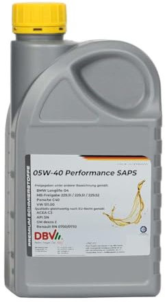 DBV 5W-40 Performance SAPS 20 x 1-Liter-Dose