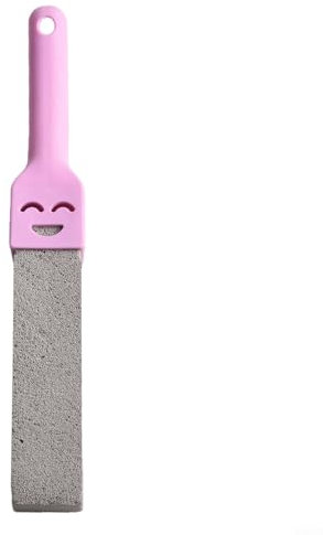 Toilet Cleaner Pumice Stone With Handle Natural Rust Remover For Bathroom Sink Bathtub Tile Stain Cleaning Tool Purple Yellow for PINK(Purple)